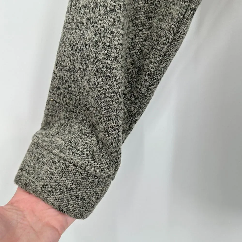 Eddie Bauer Radiator Sweater Mens L Gray Green Fleece Mock Neck Outdoor‎ Hiking